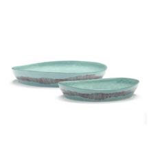 Load image into Gallery viewer, Feast / SERVING PLATE S BLUE SWIRL B