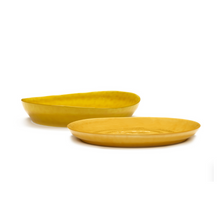 Load image into Gallery viewer, Feast / SERVING PLATE S BLUE SWIRL A