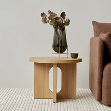 Load image into Gallery viewer, ANDROGYNE SIDE TABLE, Natural Oak | Kunis Breccia Stone