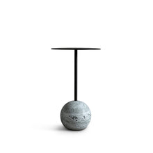 Load image into Gallery viewer, KNOCKOUT SIDE TABLE, ROUND / TRAVERTINE