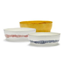 Load image into Gallery viewer, Feast / SALAD BOWL BLUE SWIRL