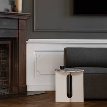 Load image into Gallery viewer, ANDROGYNE SIDE TABLE, Crystal Rose Marble