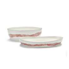 Load image into Gallery viewer, Feast / SERVING PLATE M RED SWIRL
