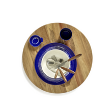 Load image into Gallery viewer, Feast / PLATE L LAZULI SWIRL DOTS
