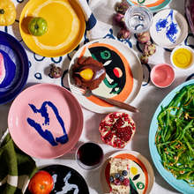 Load image into Gallery viewer, Feast / COFFEE CUP BLUE SWIRL
