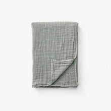 Load image into Gallery viewer, COLLECT | COTTON LINEN THROW, MOSS &amp; CLOUD
