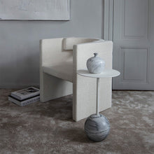 Load image into Gallery viewer, KNOCKOUT SIDE TABLE, ROUND / TRAVERTINE
