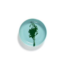 Load image into Gallery viewer, Feast / PLATE HIGH WHITE SWIRL RED
