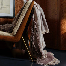 Load image into Gallery viewer, COLLECT | COTTON THROW, Cloud &amp; Slate
