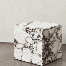 Load image into Gallery viewer, PLINTH CUBIC, Rose Marble Calacatta Viola
