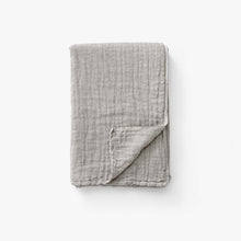Load image into Gallery viewer, COLLECT | COTTON LINEN THROW, MOSS &amp; CLOUD
