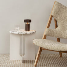 Load image into Gallery viewer, ANDROGYNE SIDE TABLE, Crystal Rose Marble
