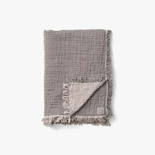 Load image into Gallery viewer, COLLECT | COTTON THROW, Cloud &amp; Sage
