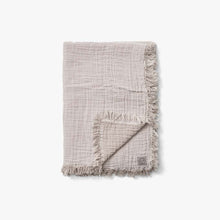 Load image into Gallery viewer, COLLECT | COTTON THROW, Cloud &amp; Sage
