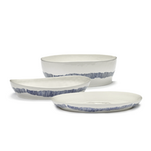 Load image into Gallery viewer, Feast / SERVING PLATE S BLUE SWIRL A
