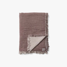 Load image into Gallery viewer, COLLECT | COTTON THROW, Cloud &amp; Sage
