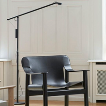Load image into Gallery viewer, FIFTY-FIFTY FLOOR LAMP / SOFT BLACK
