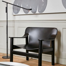 Load image into Gallery viewer, FIFTY-FIFTY FLOOR LAMP / SOFT BLACK
