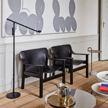 Load image into Gallery viewer, FIFTY-FIFTY FLOOR LAMP / SOFT BLACK
