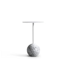 Load image into Gallery viewer, KNOCKOUT SIDE TABLE, ROUND / TRAVERTINE

